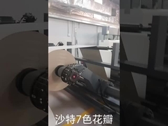 Αυτοκίνητο Τύλιγμα χαρτιού με ρολό Flexo Press Machine με anilox και cycliner με γρήγορη αλλαγή δομής