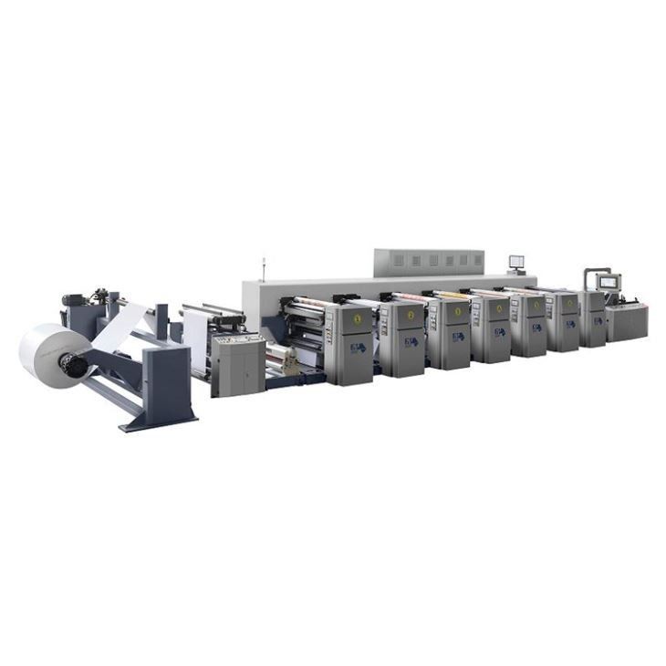 380V 3PH 50Hz Υψηλής Ταχύτητας Φλεξογραφική Μηχανή Εκτύπωσης Για Χαρτί Συσκευαστικού Ρολ μικρού χώρου