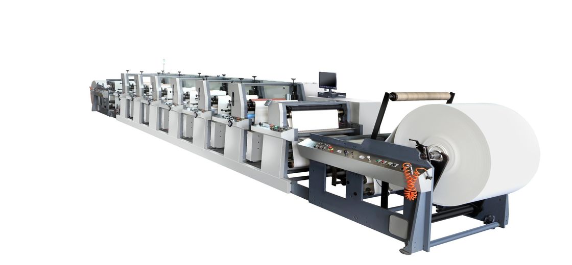 Μηχανή εκτύπωσης μελάνης με βάση το νερό (Flexography Paper Bag Printing Machine) 1020mm 1220mm 1320mm
