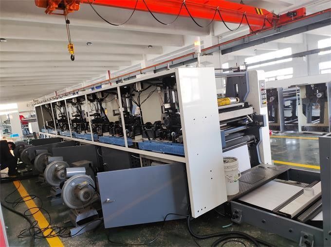 Μεγάλη ταχύτητα 4 χρώματα Flexo εκτυπωτική μηχανή Roll To Roll Flexographic εκτυπωτική μηχανή Flexographic εκτυπωτής