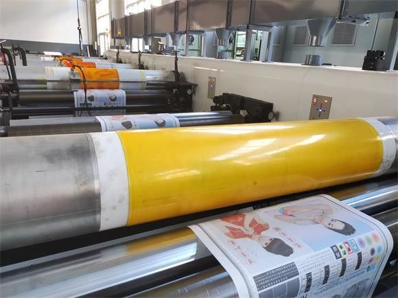 Μεγάλη ταχύτητα 4 χρώματα Flexo εκτυπωτική μηχανή Roll To Roll Flexographic εκτυπωτική μηχανή Flexographic εκτυπωτής