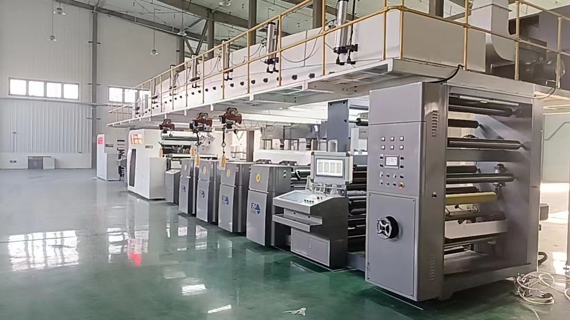 Μέγιστη μηχανική ταχύτητα 150m/min Μονάδα εκτύπωσης Flexo για μεγάλο ελαστικό με διάμετρο 1524mm