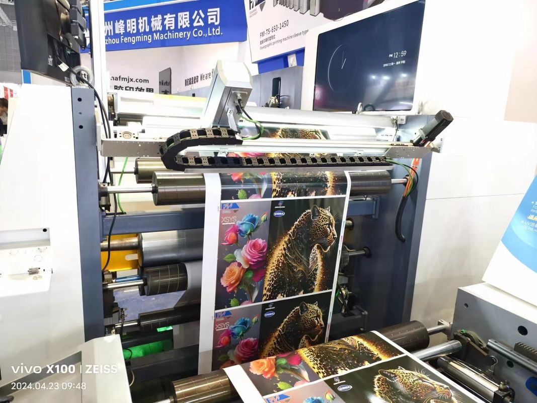 1830mm Max Die Cutting Width Sleeve Type Flexo Τυπογραφική μηχανή