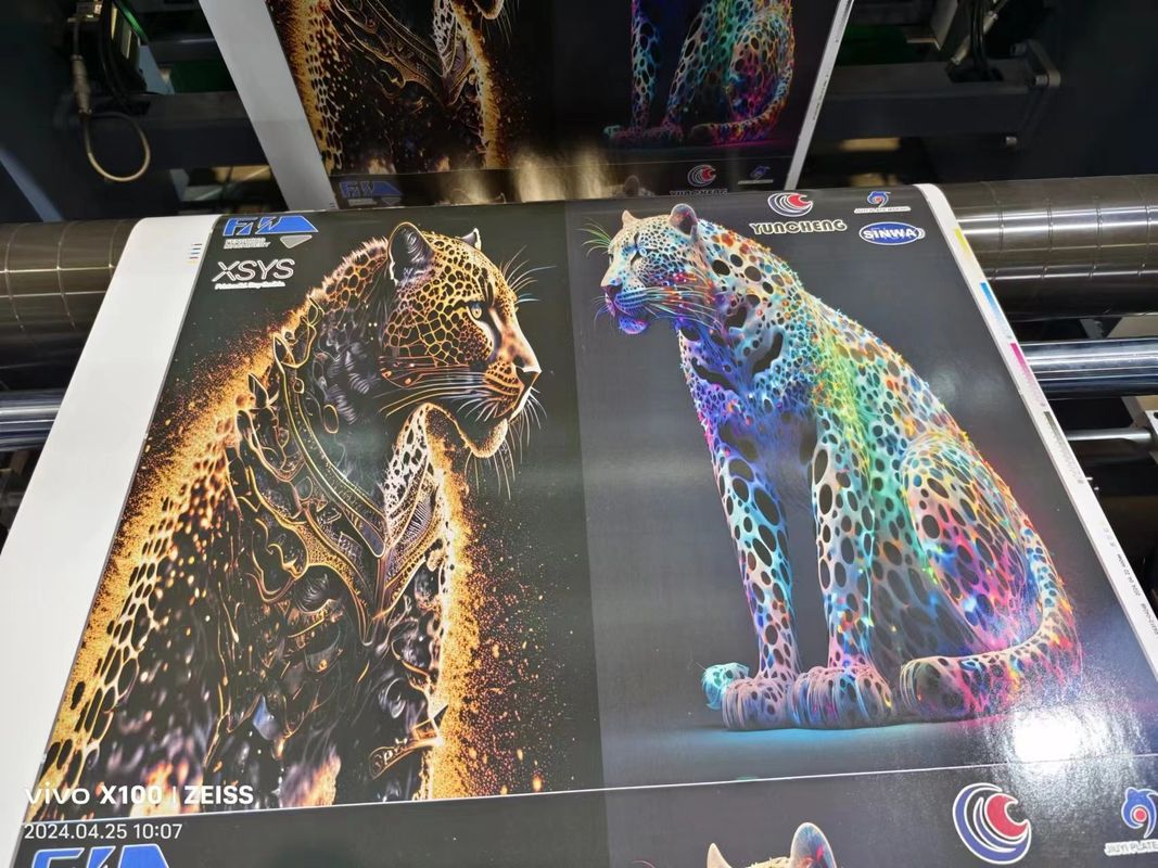 Μηχανή εκτύπωσης Flexo με αυτόματο μαγνητικό ρυθμιστή φρένων σκόνης Μηχανική ταχύτητα 300m/min