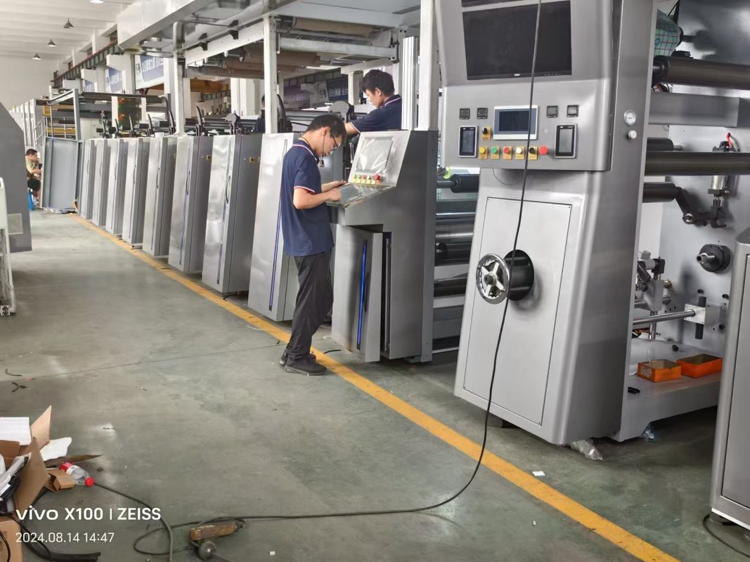 Αυτόματη μηχανή Flexo εκτύπωσης πλαστικής ταινίας και χαρτιού τύπου μονάδας ετικέτας μηχανή Flexo εκτύπωσης χρώματα