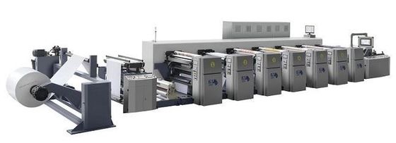 Αυτοκίνητο Τύλιγμα χαρτιού με ρολό Flexo Press Machine με anilox και cycliner με γρήγορη αλλαγή δομής