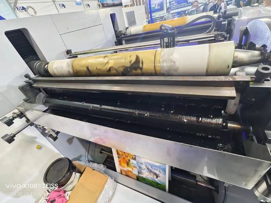 Μηχανή εκτύπωσης Flexo τύπου μανίκιας για χαρτόκουπα, χαρτοσακούλα και συσκευασία 1000mm πλάτος 150m/min